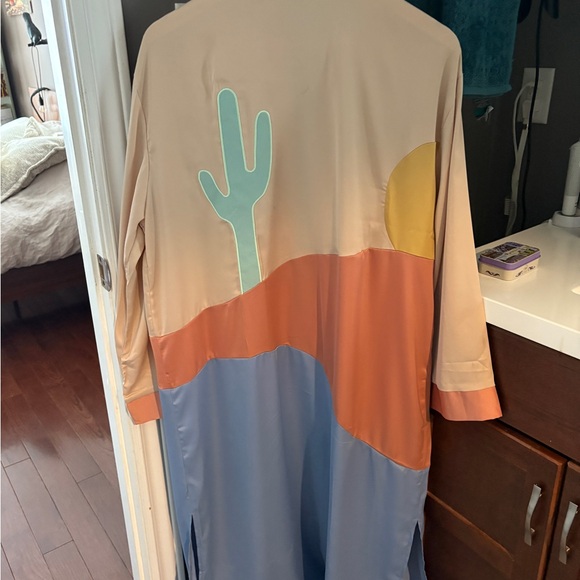 Colorblock Kimono robe - Picture 6 of 7